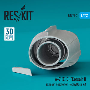RESKIT RSU72-0007 A-7 (E,D) &amp;quot;CORSAIR II EXHAUST NOZZLE FOR HOBBYBOSS KIT (3D PRINTED) 1/72