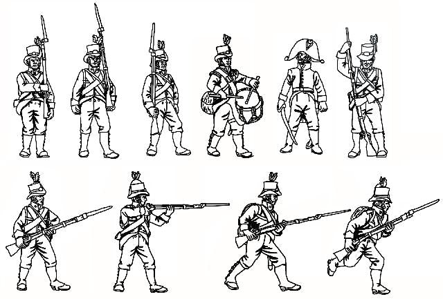 Hat 8233 Napoleonic Austrian Landwehr 1/72