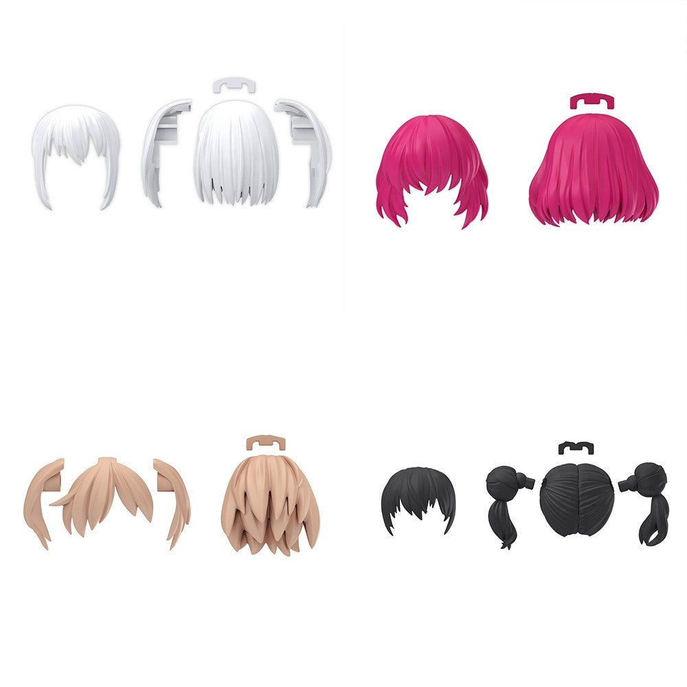 Bandai 67139 30MS OPTION HAIR STYLE PARTS VOL.10 ALL 4 TYPES – zdjęcie 2