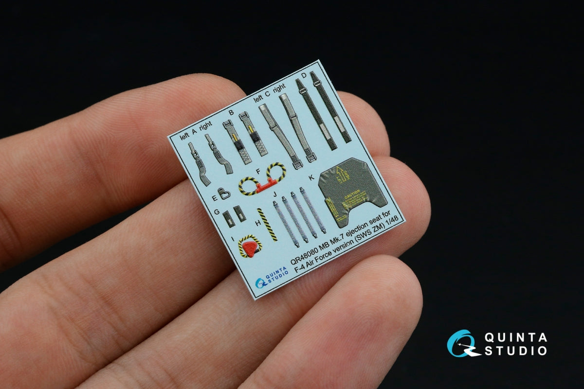 Quinta Studio QD+48449 F-4G late 3D-Printed &amp;amp; coloured Interior on decal paper (Zoukei Mura SWS) (with 3D-printed resin parts) 1/48 – zdjęcie 5
