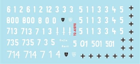 Star Decals 72-A1070 Wiking # 1. 1/72 – zdjęcie 3
