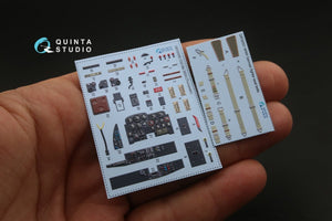 Intérieur imprimé en 3D et coloré sur papier décalcomanie Quinta Studio QD32059 Me-262A (pour maquette Trumpeter) 1/32 – image 2