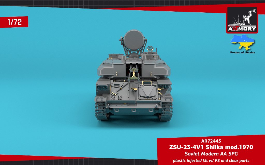 Armory Models 72443 ZSU-23-4V1 Shilka mod.1970 Soviet Modern AA SPG 1/72 – image 14
