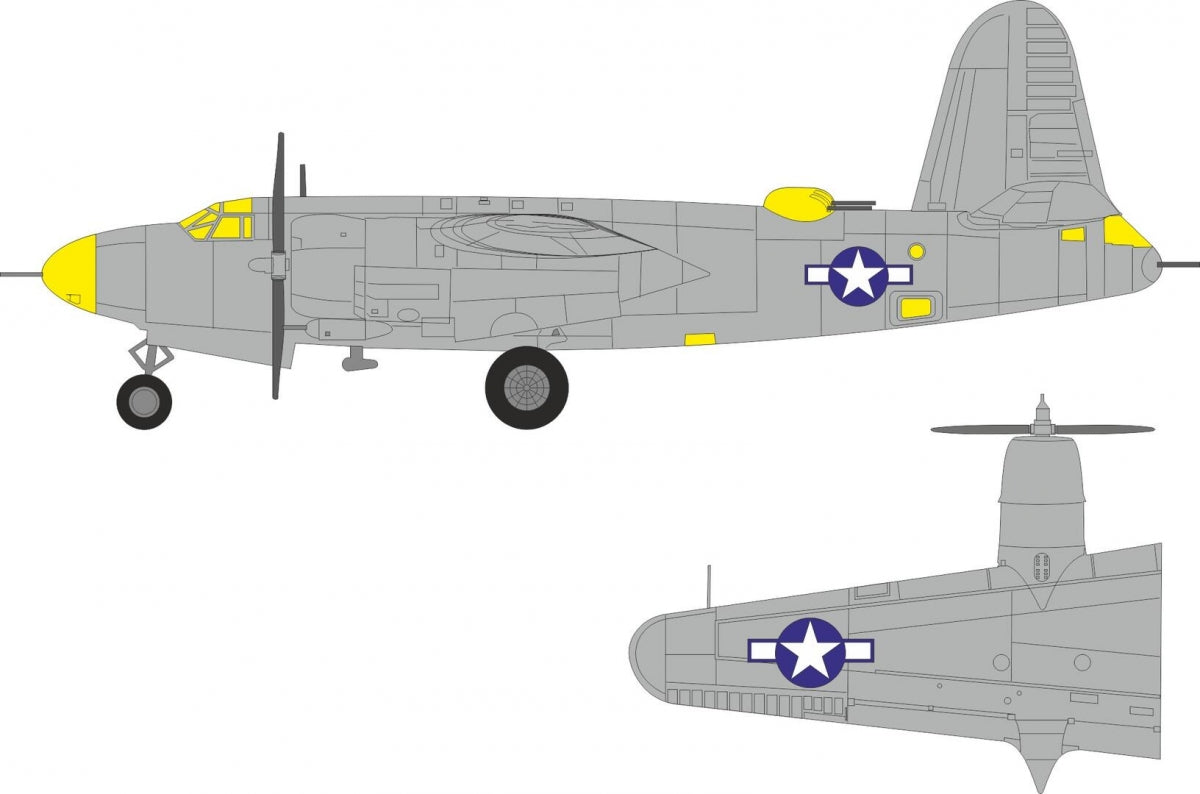 Eduard EX1138 B-26F Marauder US national insignia ICM 1/48