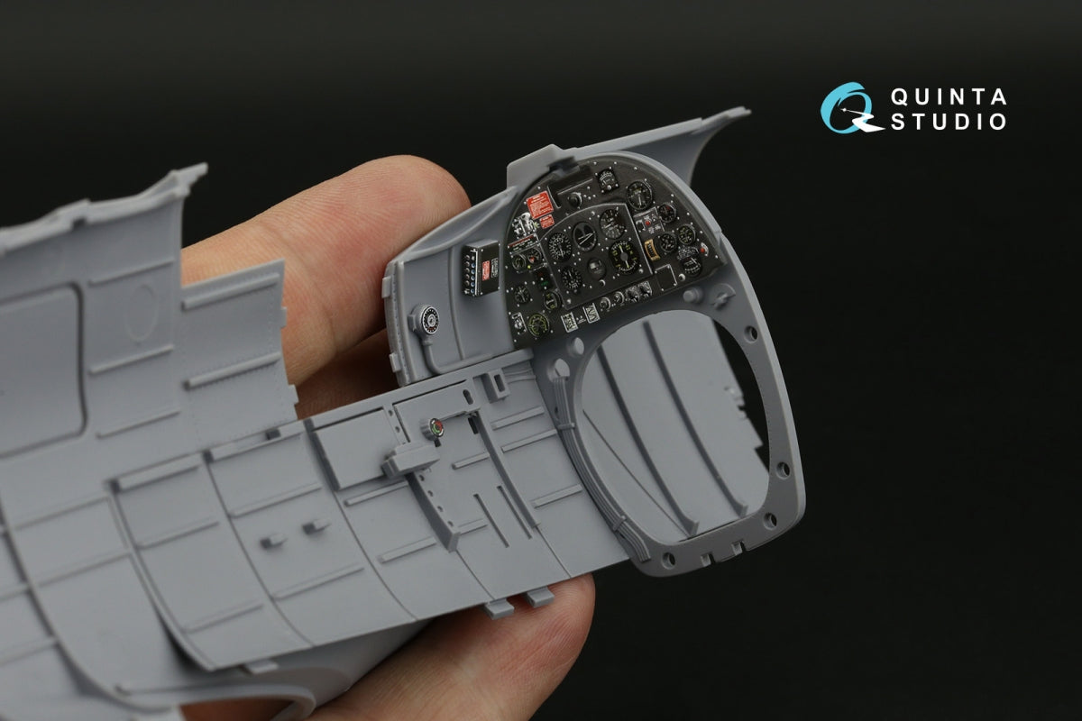Quinta Studio QD24009 Spitfire Mk.IXc 3D-Printed &amp;amp; coloured Interior on decal paper (Airfix) 1/24 – zdjęcie 5