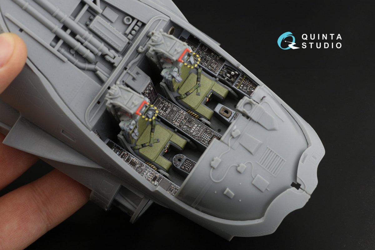 Quinta Studio QD32107 A-6E TRAM Intruder 3D-Printed &amp;amp; coloured Interior on decal paper (Trumpeter) 1/32 – zdjęcie 4