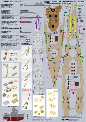 Pontos 35020F1 IJN Kongo 1944 Detail Up Set 1/350 – zdjęcie 4