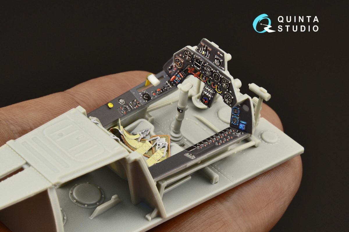 Quinta Studio QD32128 Ta 152H 3D-Printed &amp;amp; coloured Interior on decal paper (Zoukei-Mura) 1/32 – zdjęcie 11