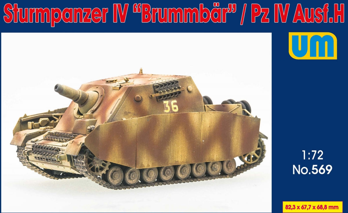 Unimodels 569 Sturmpanzer IV &amp;quot;Brummbar&amp;quot; / Pz IV Ausf. H 1/72