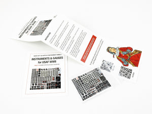 Red Fox Studio QS-32187 Instruments &amp;amp; Gauges set for USAF WWII for all Aircraft 1/32 – zdjęcie 3