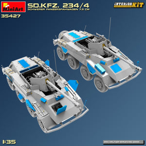 MiniArt 35427 Sd.Kfz. 234/4 SCHWERER PANZERSPÄHWAGEN 7,5 cm. INTERIOR KIT 1/35 – zdjęcie 16