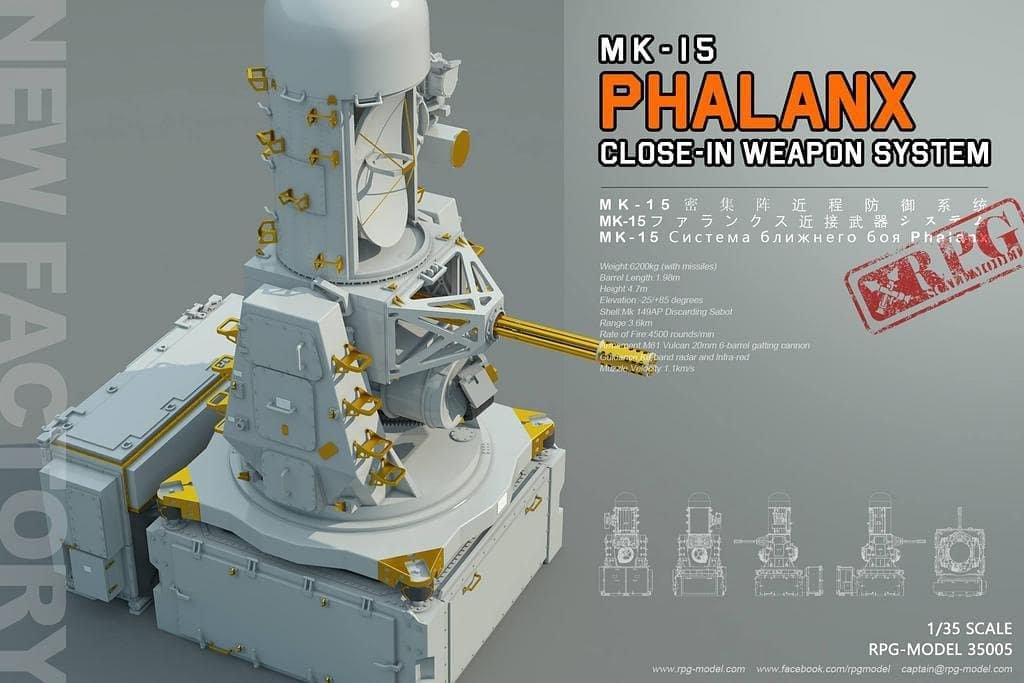 RPG Model 35005 MK-15 Phalanx Close-In Weapon System 1/35 – zdjęcie 2