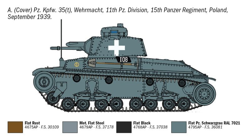 Italeri 7084 Pz. Kpfw. 35(t) 1/72 – zdjęcie 6