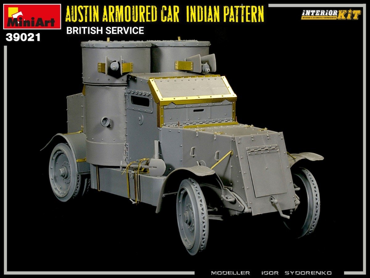 Miniart 39021 AUSTIN ARMORED CAR INDIAN PATTERN. BRITISH SERVICE. INTERIOR KIT 1/35 – image 18
