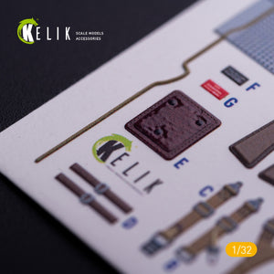 KELIK K32020 BF-109 E - Interior 3D Decal with 3D printed parts for Trumpeter kit 1/32 – zdjęcie 5