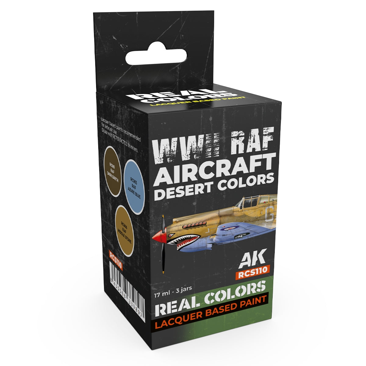 AK Interactive RCS110 WWII RAF Aircraft Desert Colors 3x17ml