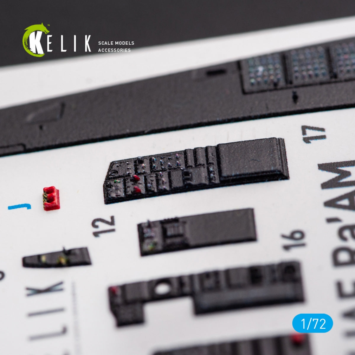 KELIK K72054 F-15I IAF RA`AM - INTERIOR 3D DECALS FOR GWH KIT 1/72 – zdjęcie 5