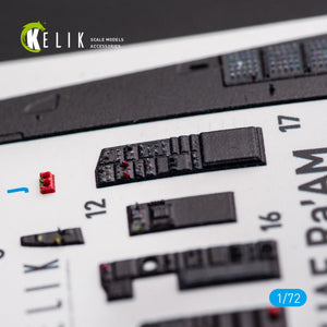 KELIK K72054 F-15I IAF RA`AM - INTERIOR 3D DECALS FOR GWH KIT 1/72 – zdjęcie 5