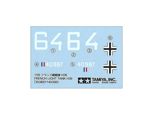 Tamiya 35389 French Light Tank H39 Pz.Kpfw.38H 735(f) 1/35 – zdjęcie 12