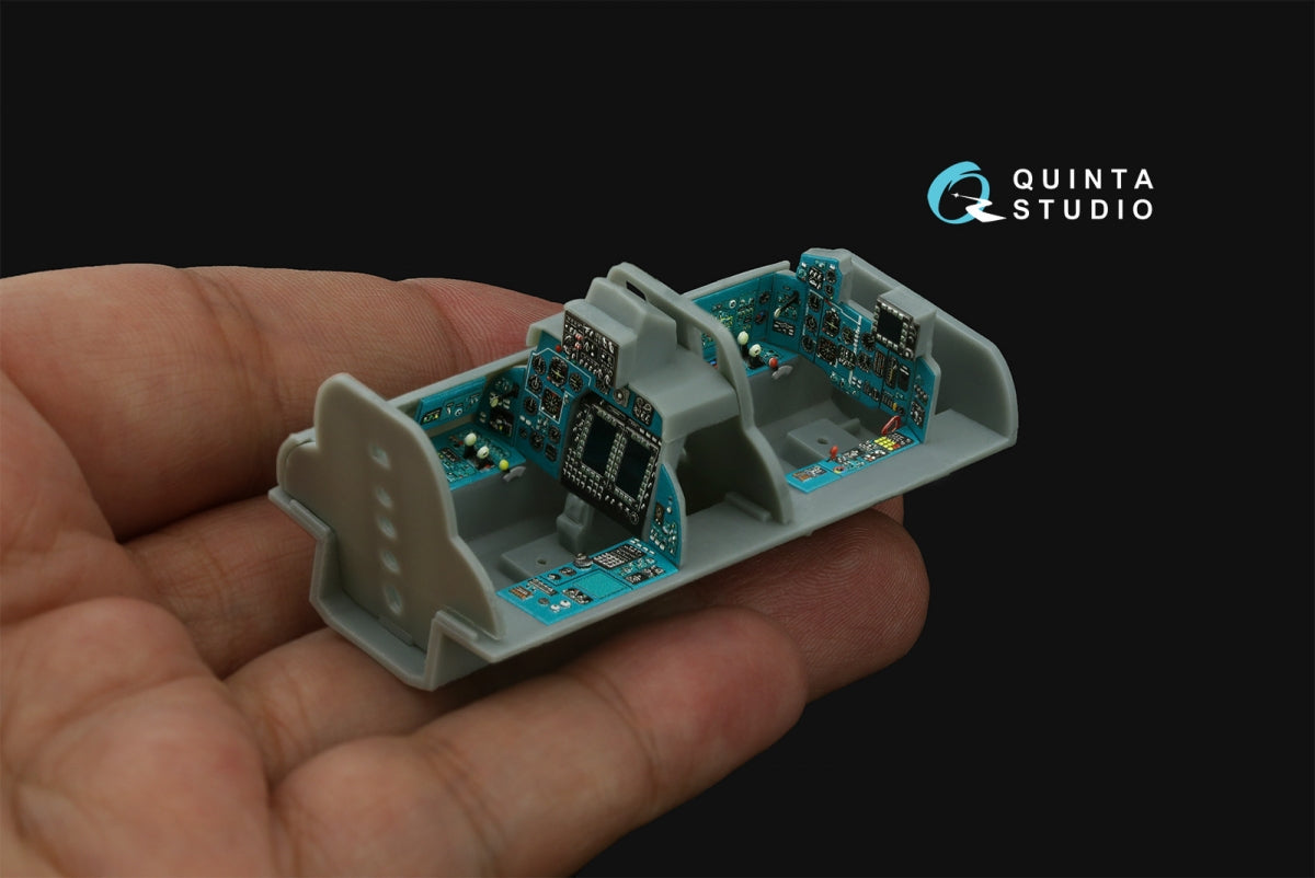 Quinta Studio QDS-48505 MiG-31BM 3D-Printed &amp;amp; coloured Interior on decal paper (Hobby Boss) (Small version) 1/48 – immagine 6