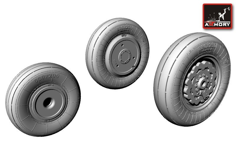 Armory Models AW72010 Sukhoj Su-17/-22 wheels 1/72 – zdjęcie 2