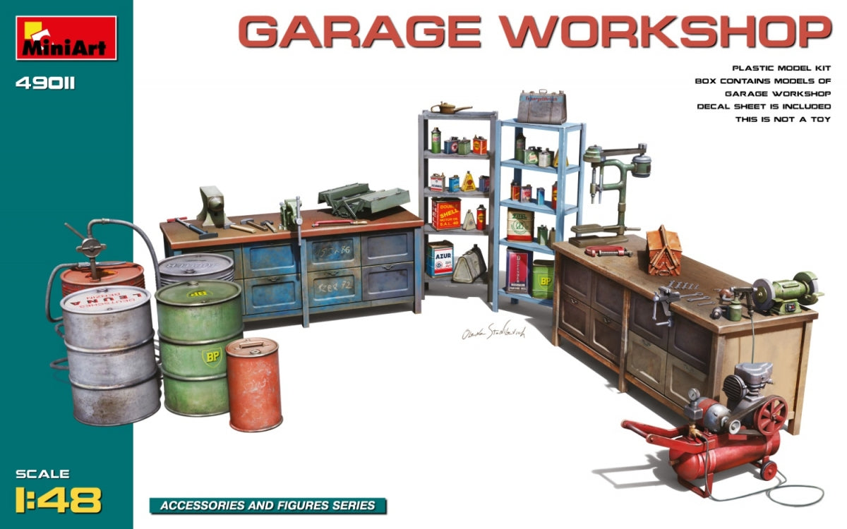 MiniArt 49011 ATELIER DE GARAGE 1/48