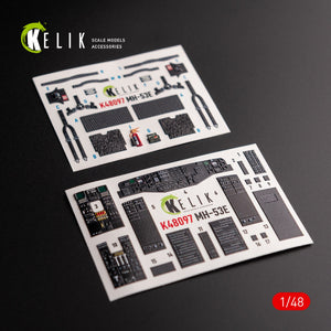 KELIK K48097 MH-53 Sea Dragon - interior 3D decals for Academy kit 1/48 – zdjęcie 2