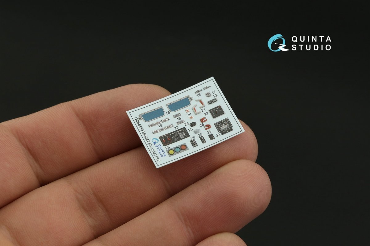 Quinta Studio QD48339 Mi-8MT 3D-Printed &amp;amp; colored Interior on decal paper (Zvezda) 1/48 – image 5