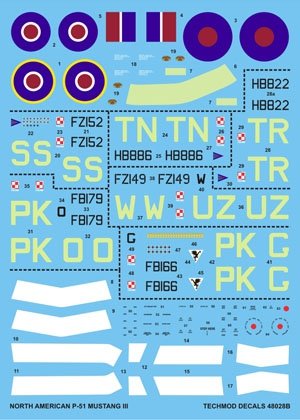 Techmod 48028 - North American P-51 Mustang III 1/48