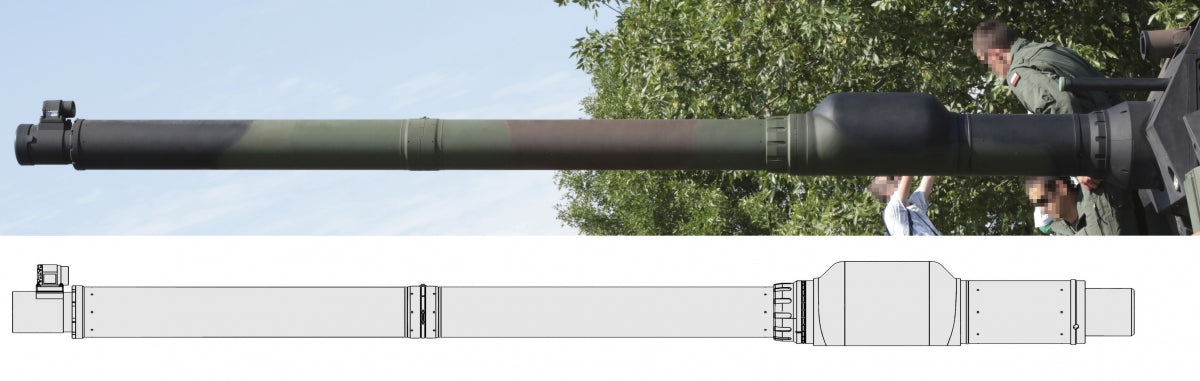 Master GM-35-060 K2 Black Panther - Hyundai WIA CN08 120mm 55cal gun barrel (for Academy model) 1/35 – image 20