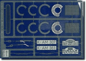 Hasegawa QG1 (72101) Photoetched Parts for Corrola 1/24