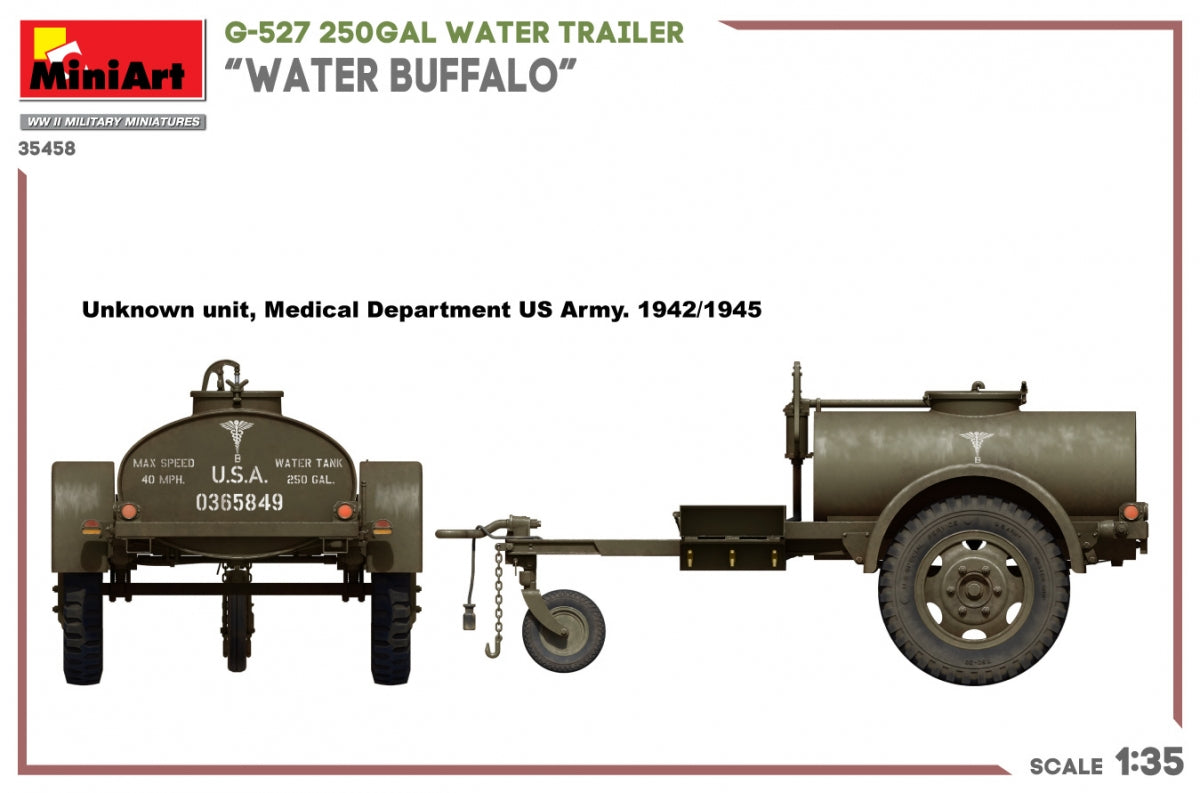 MiniArt 35458 G-527 250GAL WATER TRAILER “WATER BUFFALO” 1/35 – image 5