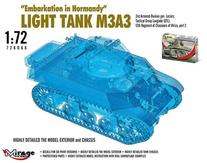 Mirage-Hobby 726066 &amp;quot;Le Débarquement de Normandie&amp;quot; Light Tank M3A3. 2nd ADgen. Leclerc,GTL,12th Regiment of Chasseurs of Africa, part 2 1/72 – zdjęcie 4