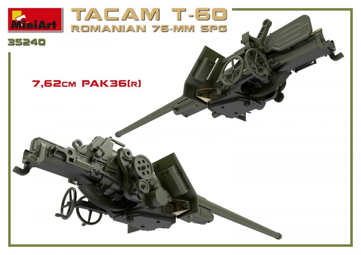 MiniArt 35240 ROMANIAN 76-mm SPG TACAM T-60 INTERIOR KIT 1/35 – zdjęcie 5