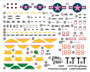Hobby 2000 72042 P-38J Lightning - Pacific 1944 1/72 – immagine 2