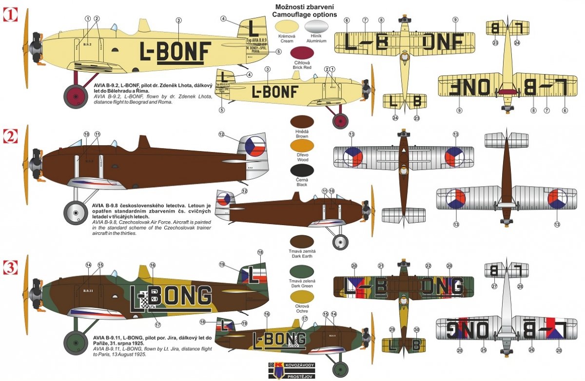 Kovozavody Prostejov KPM4819 Avia BH-9 „Boska“ Single-Seater 1/48 – zdjęcie 2