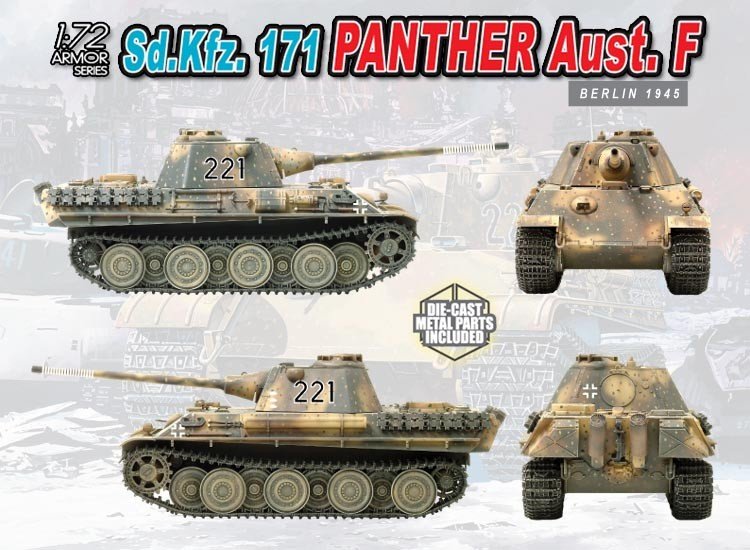Dragon 7207 Sd.Kfz.171 Panther F 1/72 – zdjęcie 2