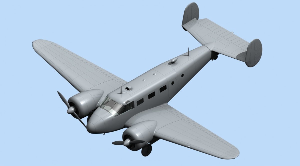 ICM 48185 C18S, American Passenger Aircraft 1/48 – image 2