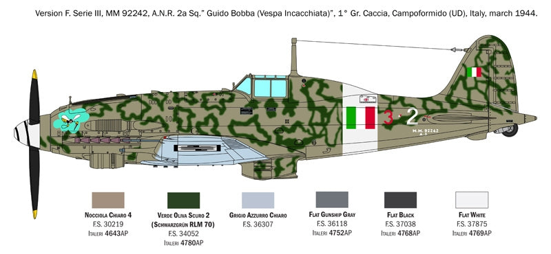 Italeri 2519 Macchi C.205 Veltro 1/32 – zdjęcie 17