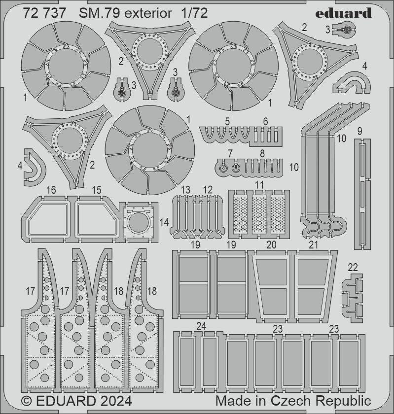 Eduard BIG72181 SM.79 ITALERI 1/72 – zdjęcie 2