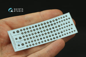 Quinta Studio QD32243 US WWII Cockpit instrument gauges without bezels 3D-Printed &amp;amp; coloured Interior on decal paper (All Kits) 1/32 – zdjęcie 3