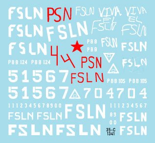 Star Decals 35-C1341 Nicaragua 2. Sandinista guerilla and post 1979 revolution army 1/35 – zdjęcie 3