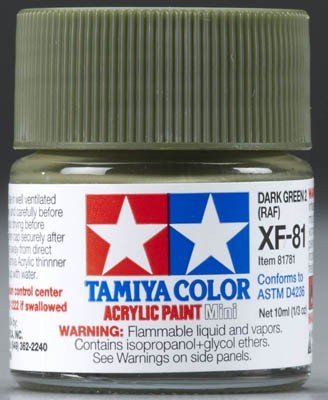Tamiya XF81 Dark Green 2 RAF (81781) Acrylic paint 10ml – image 2