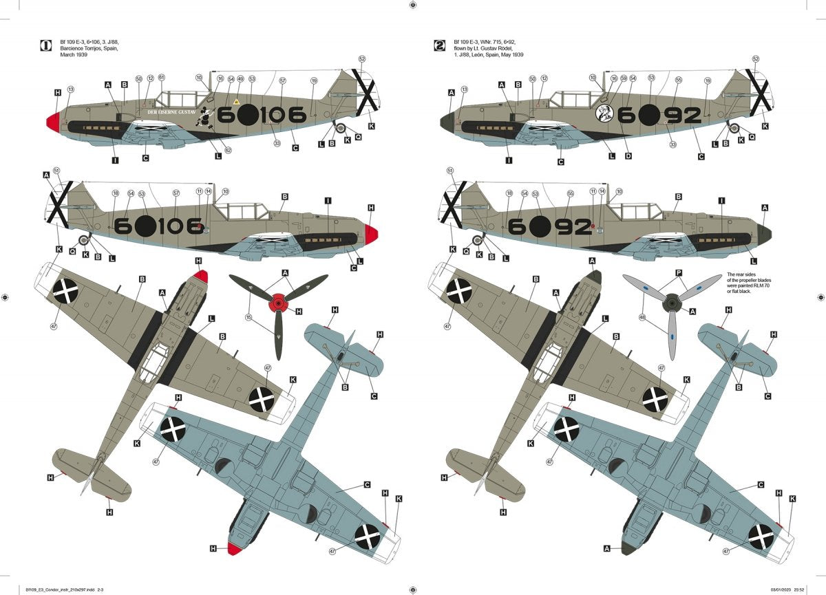 Hobby 2000 32009 Messerschmitt Bf-109 E-3 Legion Condor (DRAGON + CARTOGRAF + MASK) 1/32 – image 4