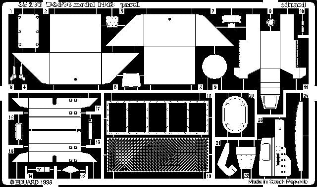 Eduard 35270 T-34/76 Model 1942 1/35 Zvezda – zdjęcie 3
