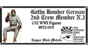 Copper State Models F32-019 German Gotha Bomber 2nd Crew Member N.3 1/32
