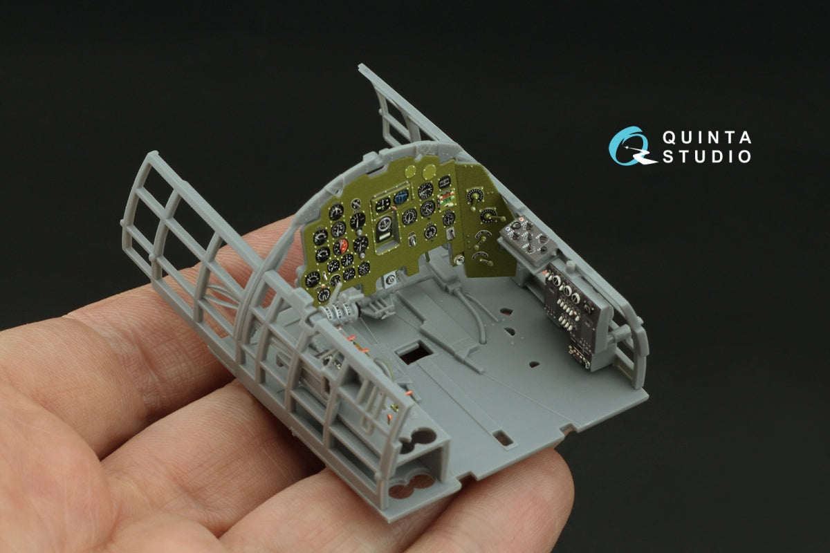 Quinta Studio QD32240 Mitsubishi J2M3 Raiden 3D-Printed &amp;amp; colored Interior on decal paper (Zoukei Mura) 1/32 – image 9