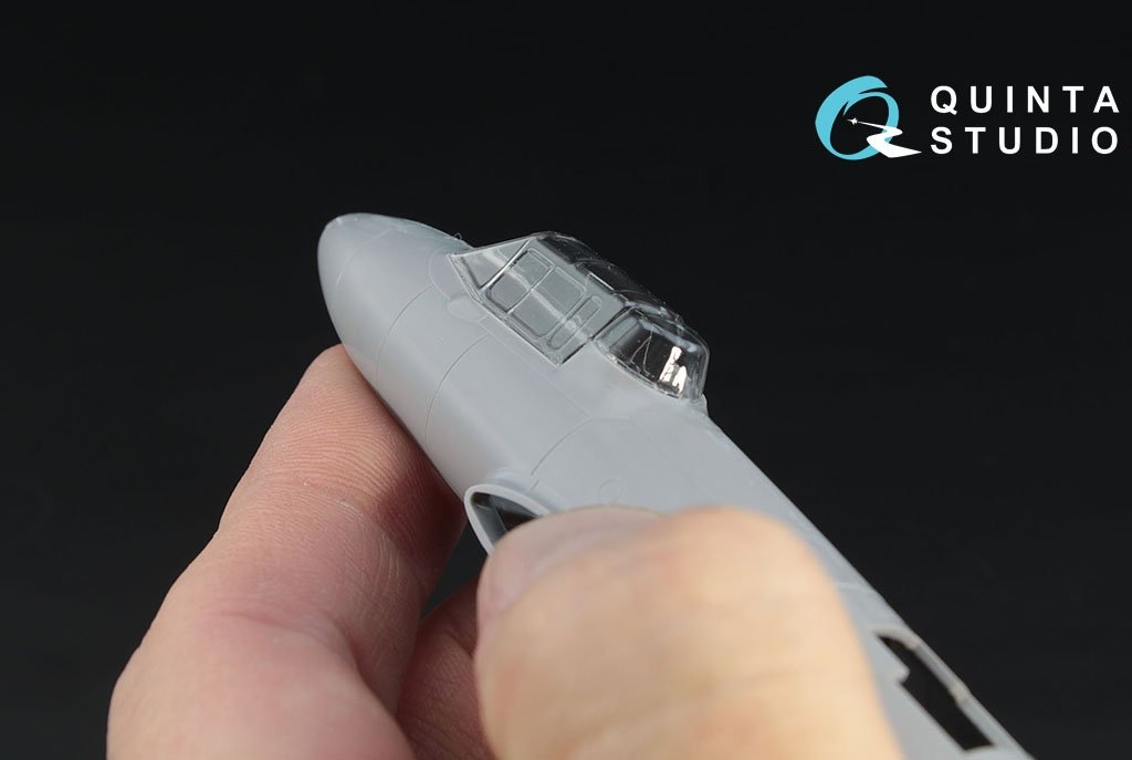 Quinta Studio QC72001 Pe-2 vacuformed clear canopy (for 7283 Zvezda kit) 1/72 – image 2