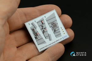 Quinta Studio QD48387 F-4E early with slatted wing 3D-Printed &amp;amp; coloured Interior on decal paper (Meng) 1/48 – zdjęcie 8