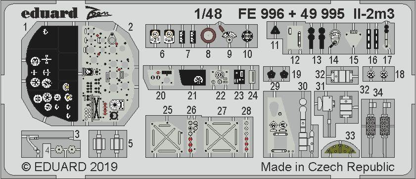 Eduard 49995 Il-2m3 interior 1/48 TAMIYA – Bild 2